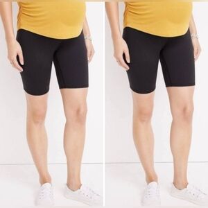 New 2 Pair Maurice’s black luxe maternity bike shorts women’s medium 8 10